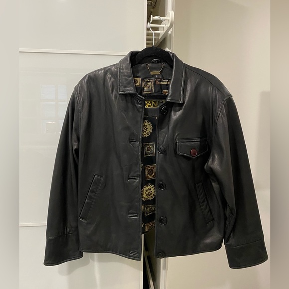 Vintage mid length leather jacket - Picture 1 of 5